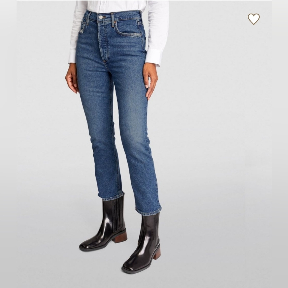 AGOLDE Riley Straight Cropped Jeans Size 28